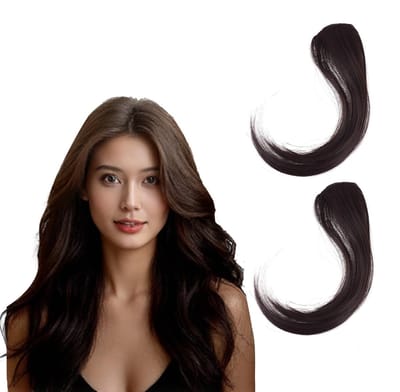 Dailygoods- Clip-in Pony Donkerbruin - Haarstukje met Clip - Natuurlijke Look - 25 cm Lengte - Gesimuleerd Menselijk Haar - Ideaal voor Halloween - Haarstuk