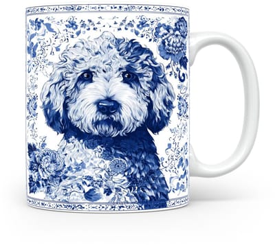 Mok Komondor Beker voor koffie of tas voor thee, cadeau voor dierenliefhebbers, moeder, vader, collega, vriend, vriendin, kantoor, opa, oma, hond, kerst, sinterklaas, verjaardag