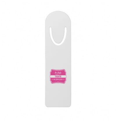Hacebo® - De beste tante metalen boekenlegger - Tante - een tante - verjaardagscadeau - verjaardag - cadeau voor tante - cadeau - kado - geschenk - gift - tante artikelen Bladwijzer boekenleggers - 12.7 cm x 3.2cm