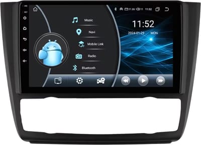Autoradio met bluetooth - Carplay - Voor BMW 1-Serie (E81/ E82/ E87/ E88) (2004-2011) - Geschikt voor Apple en Android - Stereo - Navigatie - Navigatiesysteem auto - 2GB 32GB