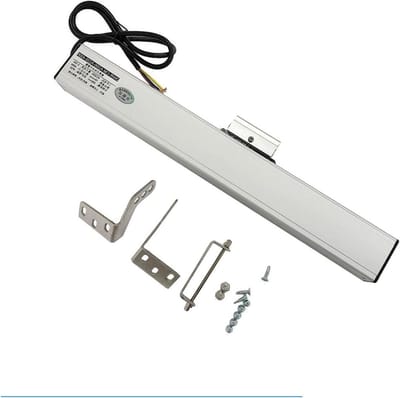 Elektrische Raamopener - Automatische Openhouder - Ventilatie Verbeteren - Stille Werking - 300mm Slaglengte - Aluminiumkleurig