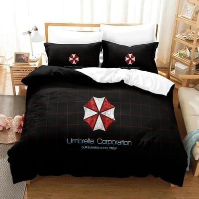 Corporation Rode Paraplu Beddengoed Set Dekbedovertrek Bedset Dekbedovertrek Kussensloop Dekbed King Queen Size Jongens Volwassenen Beddengoedset EU Single 135x200cm