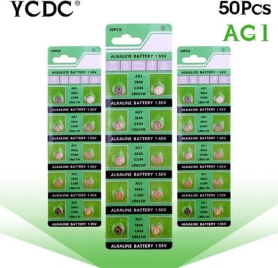 50 Stuks Ag1 Knoopcel Batterijen LR621 364 SR621