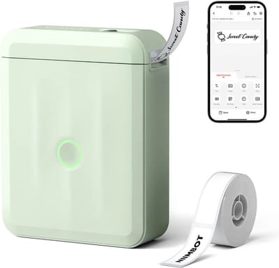Niimbot D110M - Labelprinter - Labelmaker - Groen - Draadloos - Lichtgewicht - Direct Thermisch - 203dpi - 1500mAh - Print Breedte 15mm