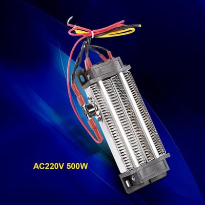 AC 220V 500W Hoog Vermogen Elektrisch Keramisch Thermostatisch Halfgeleider PTC Verwarmingselement Verwarmer black