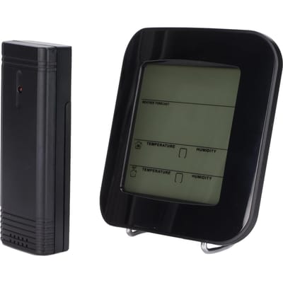 Draadloos Weerstation Binnen Buiten Thermohygrometer Elektronische Digitale Klok TS‑73 gray