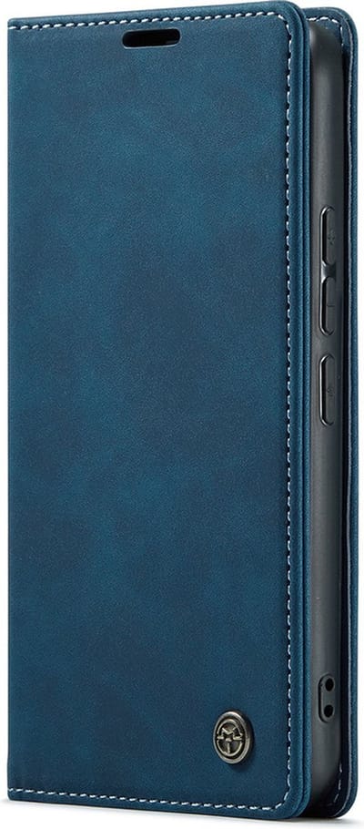 Samsung Galaxy A54 Bookcase hoesje - CaseMe - Effen Donkerblauw - Kunstleer