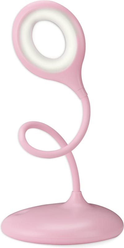 Qware Office - Flexible Desk Light - Led lamp - Toronto 39 cm - Bureaulamp - Roze - Dimbaar