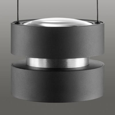 Brilliant LED hanglamp Glow-Sphere, Ø 18 cm, zwart, metaal