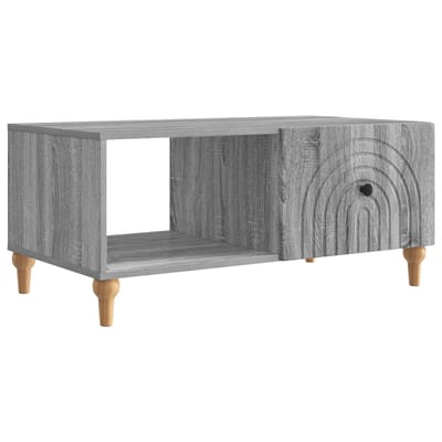 vidaXL - Salontafel - Grijs - sonoma - 90 - x - 50 - x - 40 - cm - Bewerkt - hout