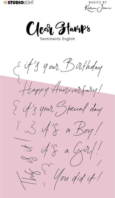 Studio Light Essentials Clear Stamp Sentiments Yes