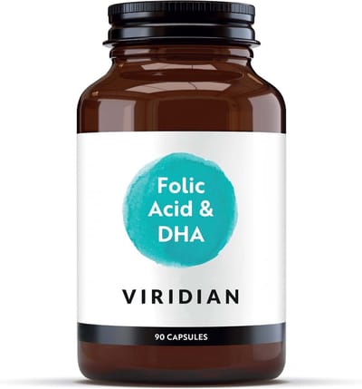 Viridian Folic Acid Dha - 90 Capsules