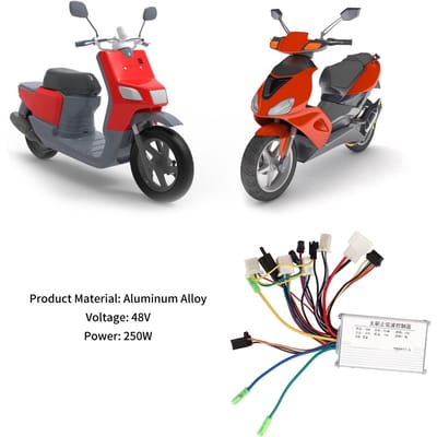 48V 250W Elektrische Fiets Borstelloze Controller Aluminiumlegering Borstelloze Motorcontroller voor Elektrische Fiets Scooter gray