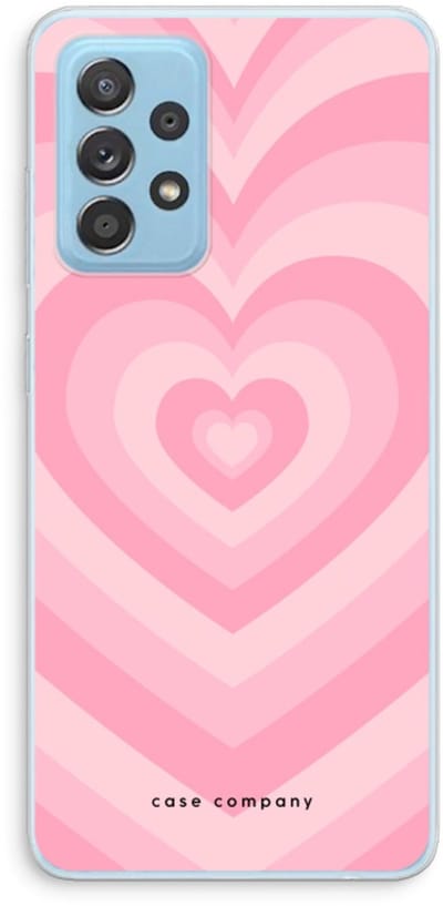 Case Company® - Hoesje geschikt voor Samsung Galaxy A73 hoesje - Hart Roos - Soft Cover Telefoonhoesje - Bescherming aan alle Kanten en Schermrand
