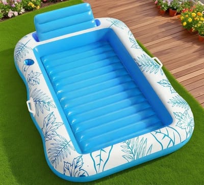 Tanning bed - Tanning pool - Opblaasbare ligstoel voor volwassenen - Opblaasbare ligstoel met drijflichaam - De beste keuze voor zomers waterplezier - 190x120CM