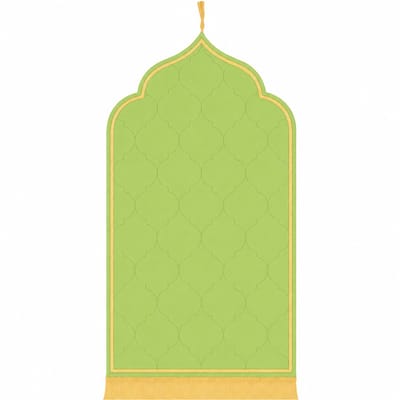 Baraka Treasures Luxe Gebedskleed - Islamitische Gebedskleed - Fluwelen Gebedskleed - Gebedsmat - Ramadan Geschenk - Sajada - Seccade - 115cm x 65cm - Groen