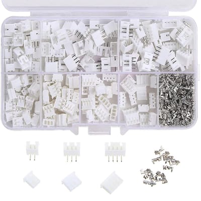 Allecto - Stekkerset - PH-connectoren - 450 stuks kabelstekkeradapters - Aansluitset voor hobbyprojecten - Mannelijke en vrouwelijke stekkers