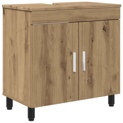 vidaXL - Badkamer - vaniteitsunit - Artisanaal - eiken - 60 - x - 35 - x - 60 - cm