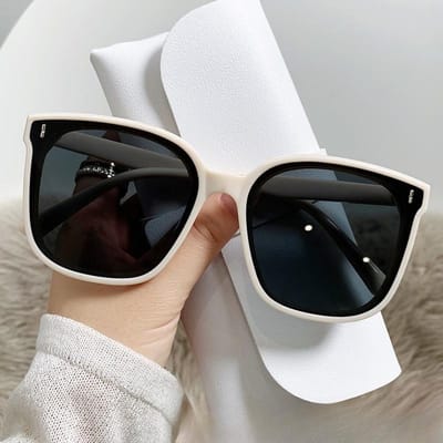 Zonnebrillen Douyin's Same Style Koreaanse Stijl Zonnebrillen Heren en Dames Internet Celebrity Fashion Groot Frame Gepolariseerde Brillen