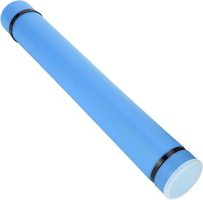 Tekenbuis Posterbuis - Opslag Koffer - Kunstwerken Meenemen - Verstelbare Lengte - 63 tot 108 cm - Blauw