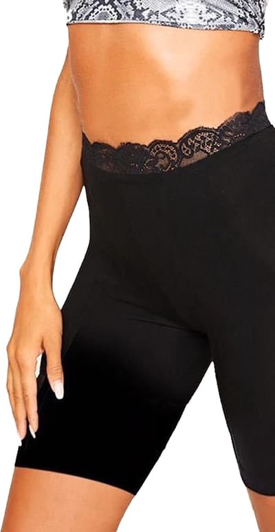 VANILLA - Dames Short Lange Pijp - Egyptisch katoen - Zwart - XXL