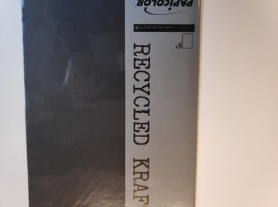 Papicolor Recycled Papier A4 220 gsm 6 Sheets Zwart