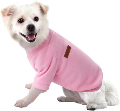 Zachte en comfortabele hondenjumper in roze voor chihuahua's en andere kleine tot grote honden, eenvoudig aan te trekken en perfect voor koudere dagen