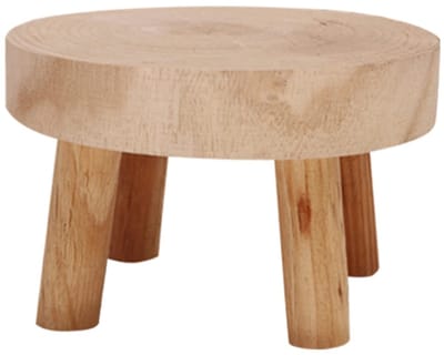Dailygoods- Plantenstandaard Duurzaam Hout - Bloempotstandaard Binnen - Standaard Buiten - Stabiele Structuur - Vloerbescherming - Geschikt voor Balkon