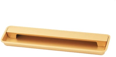 Dailygoods- Handvat Modern Design - Zinklegering - Verzonken Deurtrekgreep - Schuifdeur - 128mm Gatafstand - Inclusief Schroeven - Deurgreep