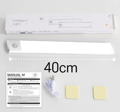 Medj-Led lamp - Led Strip - 40 cm-140 Leds -Accu -3 standen -warm licht, koud licht, fel licht -r-Opladen USB C keuken trap verlichting