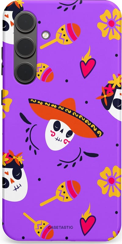 Casetastic Hoesje Geschikt voor Samsung S24 Plus - Stijlvolle Beschermende Duo-layer Case - Muertos sombrero