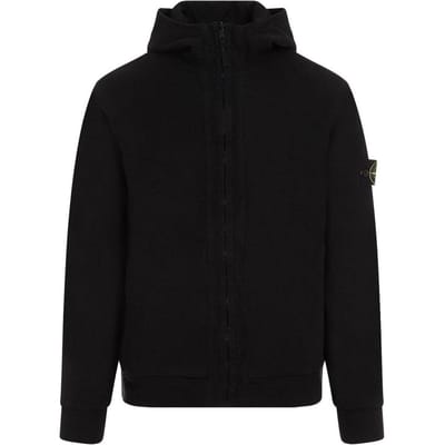 STONE ISLAND Effen Kleur Met Capuchon Casual Ritsjack Heren Jassen Zwart 801562456-V0029 XL black