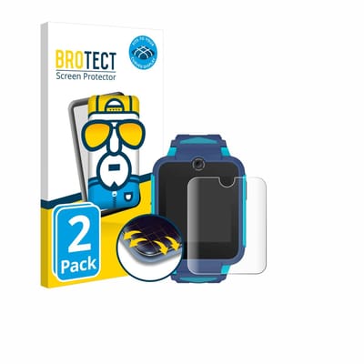 BROTECT - Screenprotector voor TCL Movetime Family Watch 2 - Folie Beschermfolie transparant volledig dekking - 2 Stuks