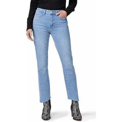 PAIGE Cindy Seaming Jagged Hem Wrennin Distressed Size: W23 | Slim Outlet | Dames | Blauw
