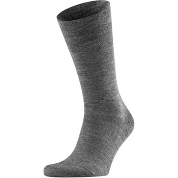 FALKE Sensitive Berlin met comfort tailleband wol katoen sokken heren grijs - maat 39-42