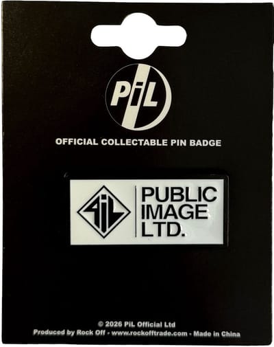 PIL Public Image Ltd New Logo Stacked Text - Pin