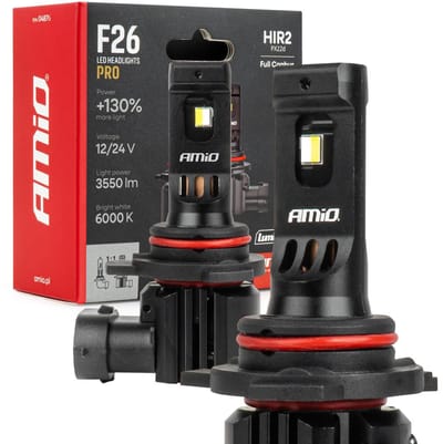 AMiO LumiTec F26 Night Breakers HIR2 +130% PRO LIMITED LED Koplampen - 68W 12V 24V FULL CANBUS Dimlicht Grootlicht