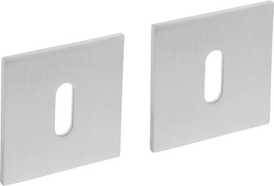 Intersteel Magneet rozet vierkant met sleutelgat rvs geborsteld