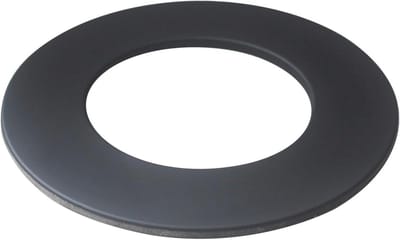 Kachel Rozet - Afdekplaat Pijp - Afwerking Kachelpijp - Roestvrij Staal - 135mm Binnenmaat - Zwart