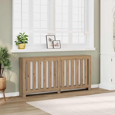 Radiatorbekleding - Verwarmingsomkasting - Woonruimte Aankleden - Duurzaam houtmateriaal - 175 cm breed - Artisan-eiken