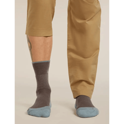 Icebreaker Hike+ Medium Crew Sokken Heren (Maat - L, Kleur - Porci/Flintblue)