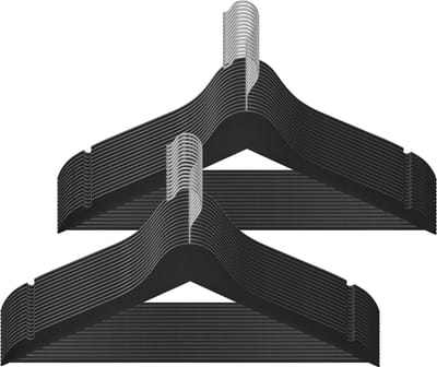 SONGMICS - Kledinghangers - Kledinghangers van Hout - 30 Stuks - Ruimtebesparend - 360° Draaibare Haak