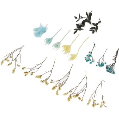 Gedroogde Bloemen Natuurlijk Geurloos Prachtig Boeket Maakmaterialen DIY Gedroogde Bloemen voor Tafelblad Feestdecoratie white