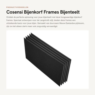 Dailygoods- Bijenkorf Frames - Hoogwaardig Materiaal - Bijenteelt Gereedschap - Vervangingsset - Langstroth Stijl - Fijn Vervaardigd - Bijenkorfset
