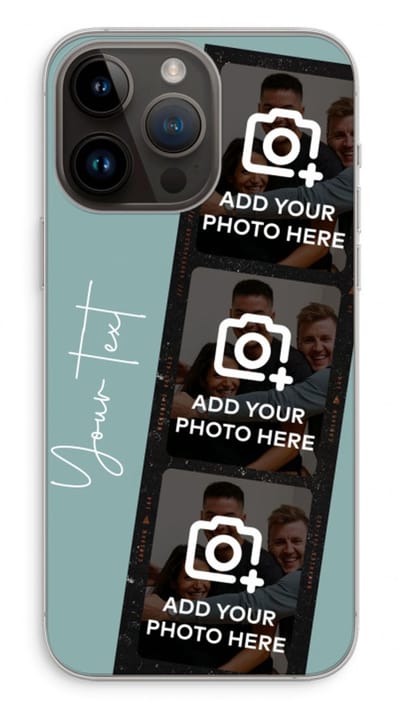 Gepersonaliseerd - Case Company® - Hoesje geschikt voor iPhone 14 Pro Max hoesje - Filmrol N°1 - Soft Cover Telefoonhoesje - Bescherming aan alle Kanten en Schermrand