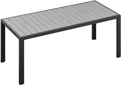 Aluminium tuintafel – Voor picknicks, vakanties, familiefeesten & partijen – Weer- en zonbestendig – Grijs