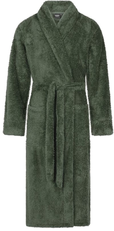 Linolux Noah Unisex fleece badjas - Groen - S