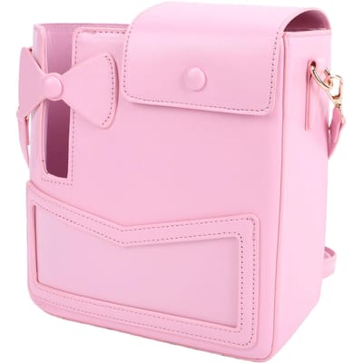 Waterbeker Portemonnee Tas Draagbare Waterfles Opbergtas met Riem voor Winkelen Buitenactiviteiten Roze roze