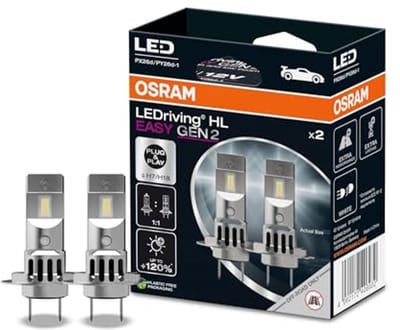 2 LED H7/H18 ECO LED-lampen voor verbetert zicht en helderheid