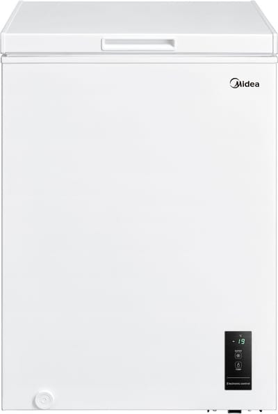 Midea MDRC152FEE01 - Vrieskist - Wit - Vrijstaand - E label - 38 dB - 99 l - 169 kWh/jaar - Compact - Bovenlader